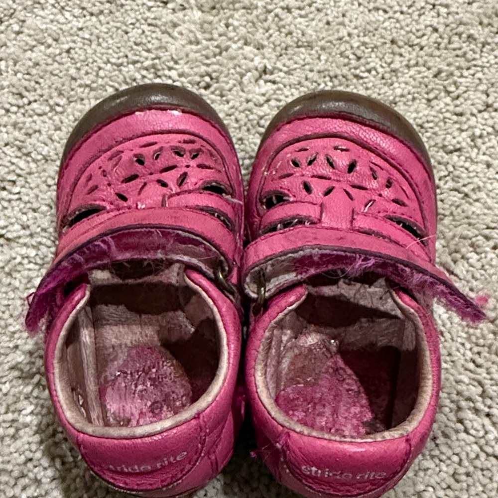 Stride Rite Fuchsia Baby Shoes